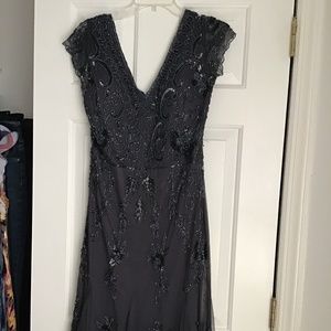 Long beaded Adrianna Pappel dress